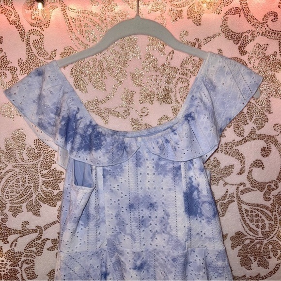 🥀 Knit Works Girls Blue Spring Dress - Picture 2 of 8